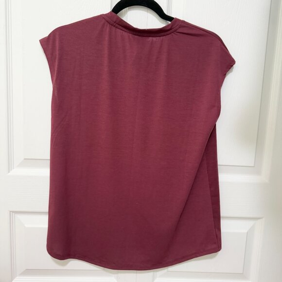 Women MPG Sport Dynamic Crew Neck Tee in Burgundy Size Small - Picture 3 of 8
